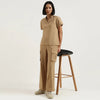 Regular Fit Lapel Collar Solid Top