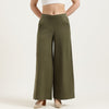 Regular Fit High Rise Solid Trousers