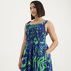 Regular Fit Shoulder Straps Printed Dress