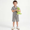 Boys Relaxed Fit Resort Collar Printed Shirt