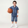 Boys Regular Fit Resort Collar Printed Casual Shirt