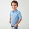 Boys Boxy Fit Spread Collar Graphic Printed Shirt