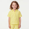 Girls Boxy Fit Spread Collar Schiffli Embroidery Shirt