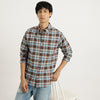 Men Regular Fit Button Down Checkered Oxford Plaid Shirt