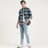 Regular Fit Button Down Checkered Casual Shirt
