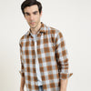 Regular Fit Spread Checkered Casual Shirt