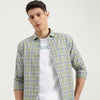 Regular Fit Semi-Cutaway Collar Checked Shirt