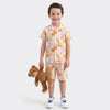 Boys Regular Fit Resort Collar Abstract Oriental Shirt