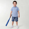 Regular Fit Spread Collar Checkered Shirt