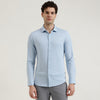 Slim Fit Spread Collar Solid Shirt