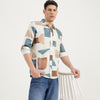 Regular Fit Spread Collar Printed Shirt