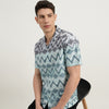 Relaxed Fit Resort Collar Printed Shirt