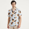 Relaxed Fit Resort Collar Printed Shirt