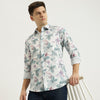 Men Regular Fit Regular Collar Floral Shirt