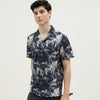 Relaxed Fit Resort Collar Printed Shirt
