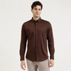 Slim Fit Button Down Solid Shirt