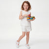 Girls Regular Fit Round Neck Floral Lace Top