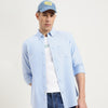 Regular Fit Button Down Collar Solid Shirt