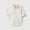 Boys Regular Fit Spread Solid Casual Shirt
