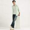 Regular Fit Spread Collar Stripes Shirt