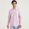 Regular Fit Spread Collar Striped Shirt