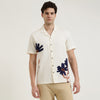 Relaxed Fit Resort Collar Embroidered Shirt
