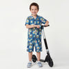 Boys Regular Fit Resort Collar Printed Shirt