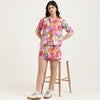 Regular Fit Resort Collar Floral Shirt