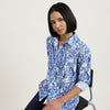 Regular Fit Spread Collar Schiffli Embroidery Shirt