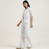Regular Fit Resort Collar Schiffli Embroidery Shirt