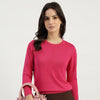 Women Round Neck Solid Top