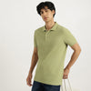 Men Regular Fit Collared Solid Polo T-Shirt