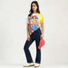 Women Round Neck Graphic Print T-Shirt