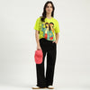 Women Round Neck Graphic Print T-Shirt