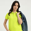 Women Solid Polo T-Shirt
