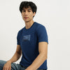 Men Regular Fit Round Neck Graphic Print T-Shirt
