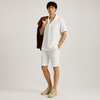 Men Relaxed Fit Resort Collar Textured Chese Cloth Coordinate Shirt
