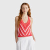 Women Halter Neck Textured Top