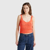 Women V-Neck Solid Top