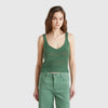 Women V-Neck Solid Top