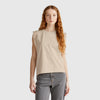 Women Round Neck Crochet Lace T-Shirt