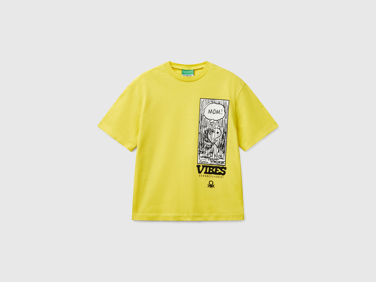 Boys Regular Fit Round Neck Printed T-Shirt