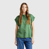 Spread Collar Solid Shirt