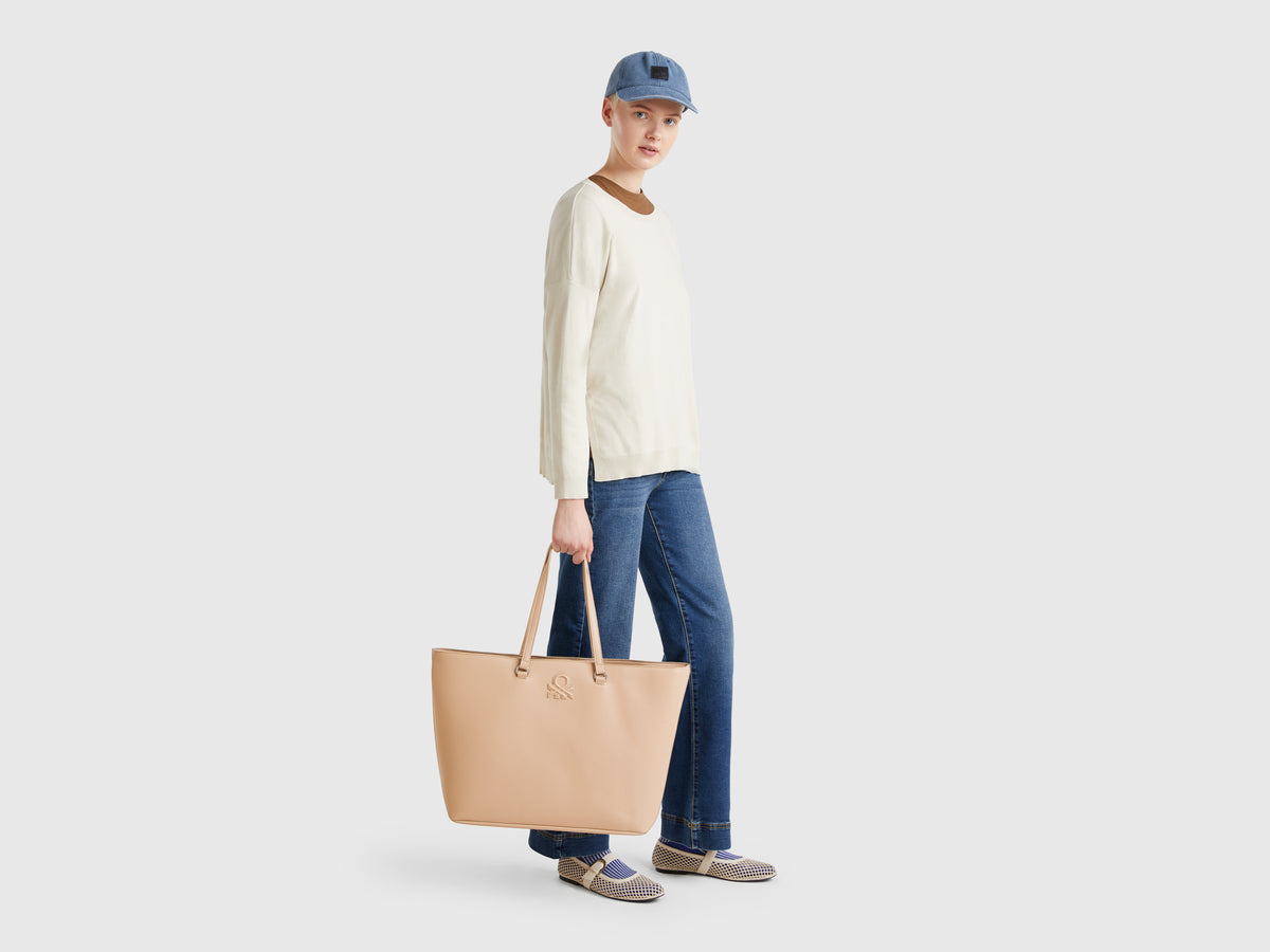 Women Solid Tote Bag