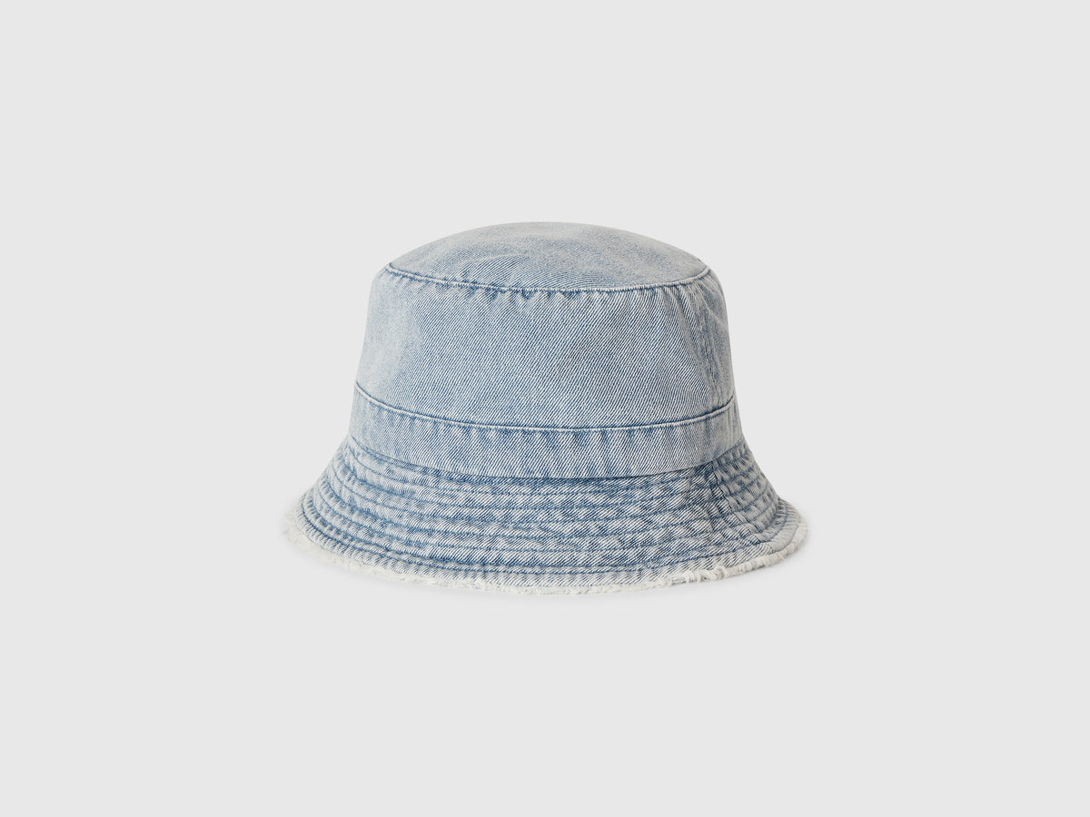 Unisex Solid Denim Bucket Hat