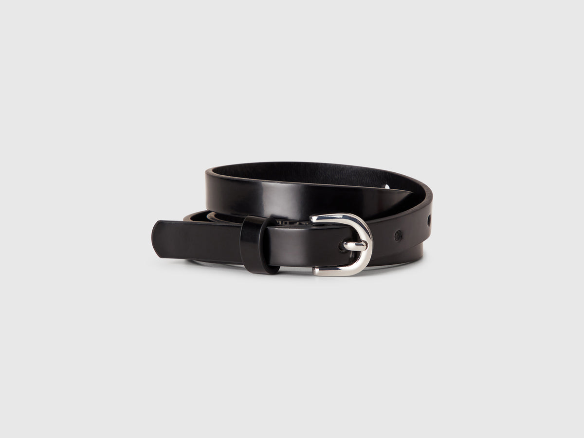 Girls Solid Slim Belt