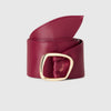 Women Polyurethane Solid Sash Belt