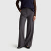 Women Solid Wide Leg Fit Woven Pants