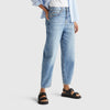 Women Solid Slouchy Fit Basic 5 Pocket Denim Jeans