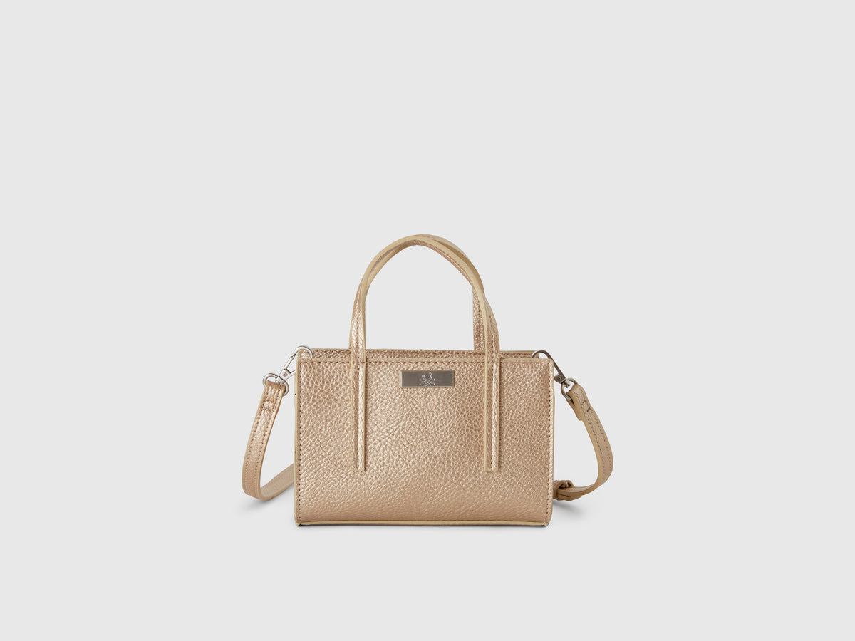 Women Polyester Solid Mini Tote Bag